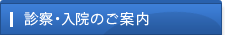 診察・入院のご案内